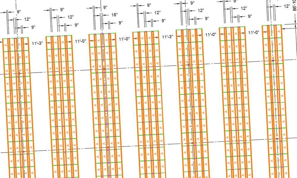 Striping Layout Dimensions