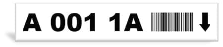 Barcode Rack Label