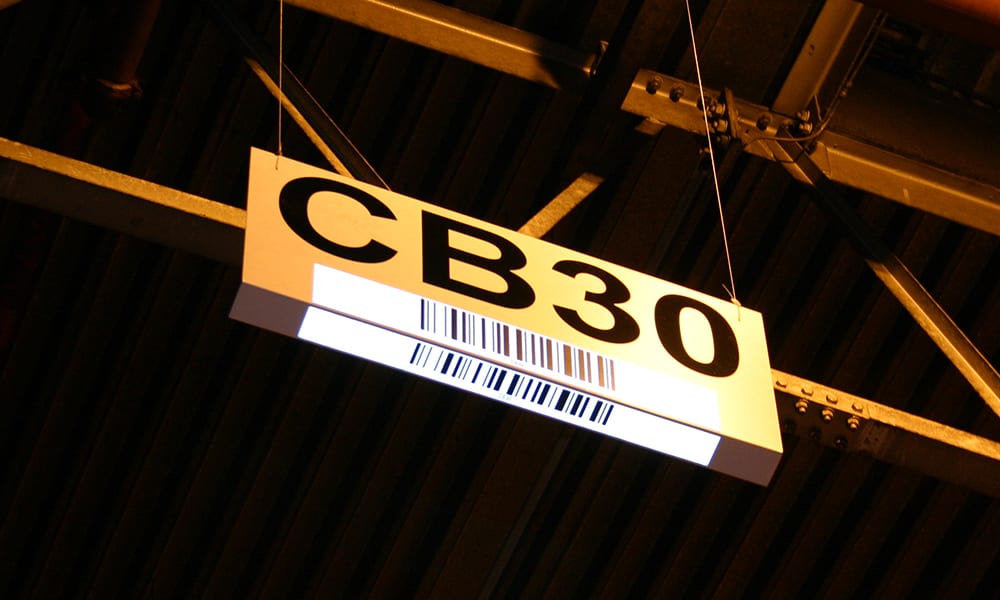 Barcode Sign with Light