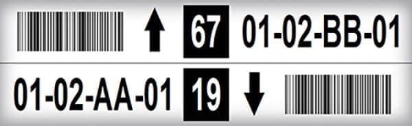 Wire Deck Rack Labels for Pallet Racking - ASG Services