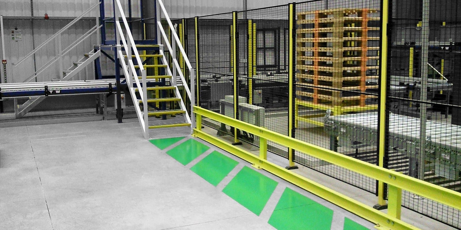 Warehouse Walkway Fencing