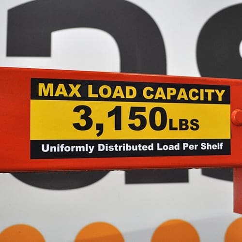 Weight Capacity Label