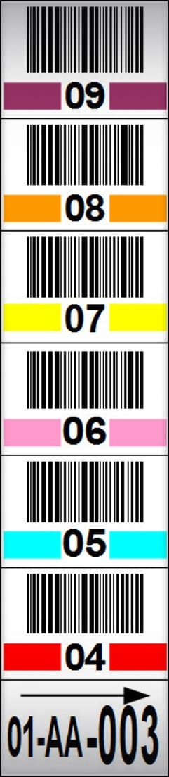 Multi Level Rack Frame Label