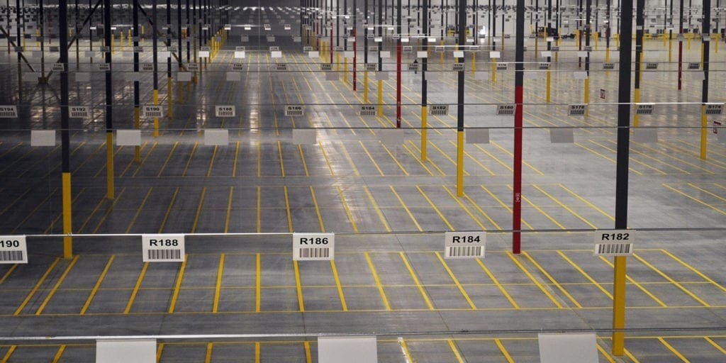 Warehouse Barcode Signs CA