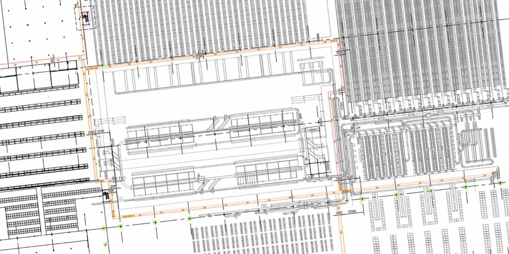 Warehouse Line Striping Drawing