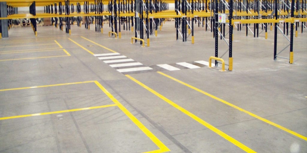 Warehouse Line Striping Tampa