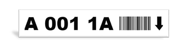 Linear Barcode Rack Label