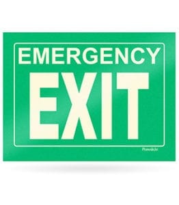 Green Emergency Exit