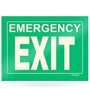 Green Emergency Exit