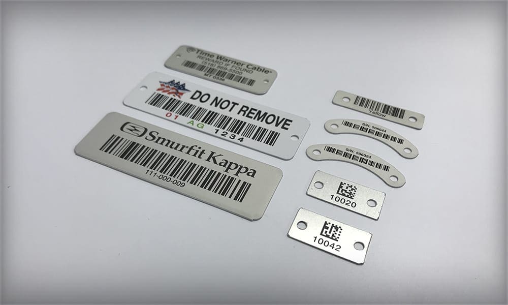 Aluminum Barcode Tags