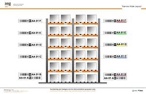 Narrow Aisle Rack Label Layout Narrow Aisle Rack Label Layout