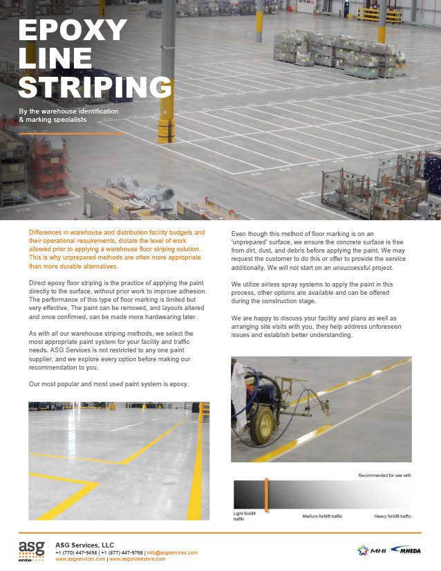Epoxy Line Striping Info Sheet