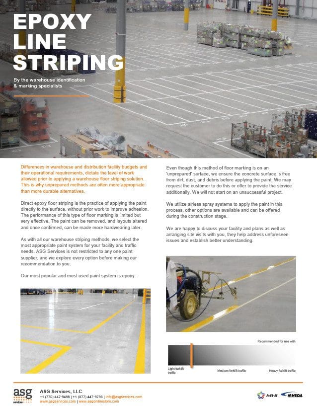 Epoxy Line Striping Info Sheet