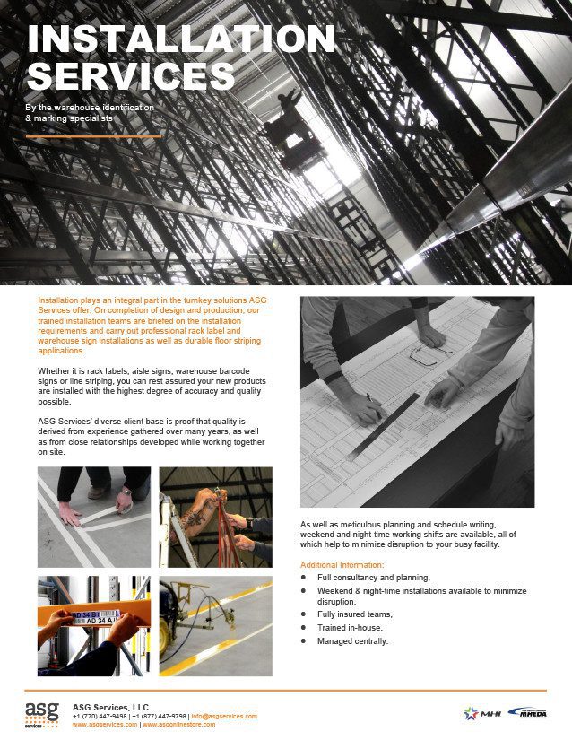 Installation Services Info Sheet