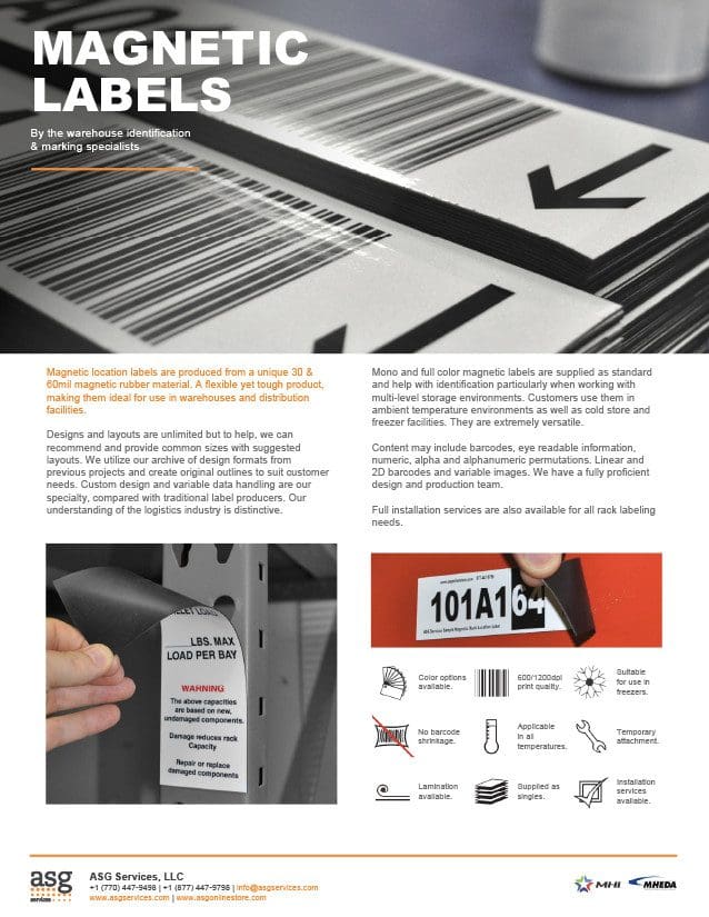Magnetic Labels Info Sheet