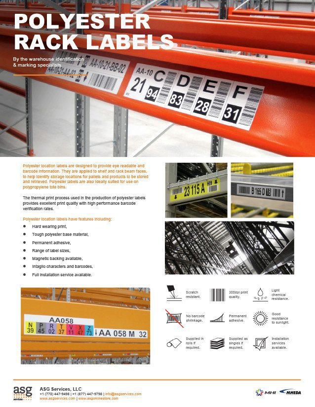 Polyester Rack Labels Info Sheet