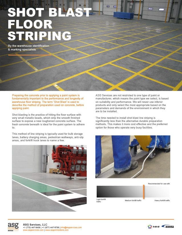 Shot-Blast Floor Striping Info Sheet