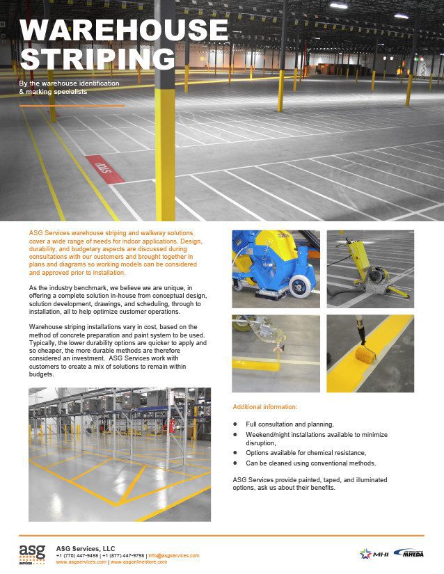 Warehouse Striping Info Sheet
