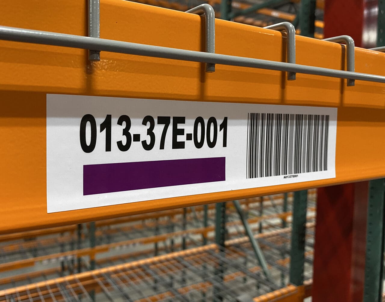 Wire Deck Rack Label
